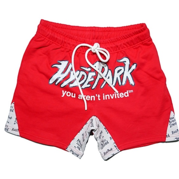 Hyde Park Other - Red Heritage Panel Hyde Park Graphic Shorts